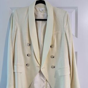 Veronica Beard Oskar Double Breasted Blazer Women’s Size 8 Buttercup